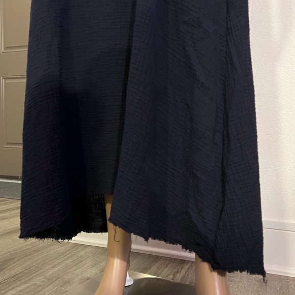 NATION Cotton Crinkle Sleeveless Maxi Dress NWT - Picture 4 of 10